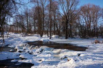 river in winter
