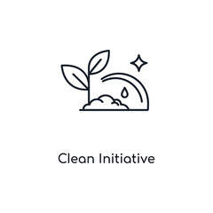 Fototapeta premium Sprouting Plant in Hand with Sparkle in Simple Line Art Style with Monochromatic Color on White Background for Eco-Friendly Branding