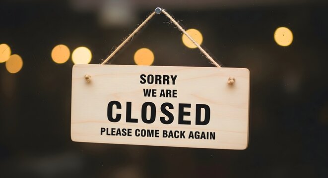 Closed sign business sorry we are closed sign shop closed sign store closed sign retail closed sign notice