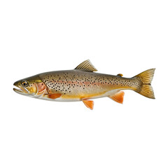 Fototapeta premium Rainbow Trout Swimming in Water, Showcasing Bright Colors and Unique Patterns
