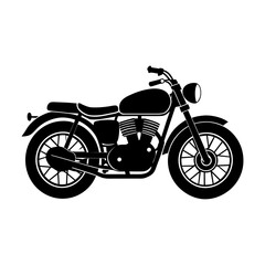 Fototapeta premium vintage motorcycle isolated on white