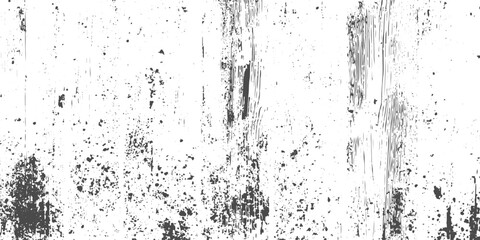 Vector Distressed Grunge Texture of Old Wall with Gray and White Background, Black Grunge Details, Dust Overlay and Grainy Distorted Surface Effect.