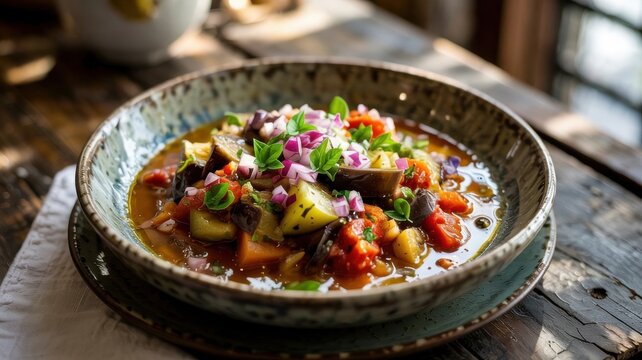 A dish of Greek cuisine.
Sufico (Greek: &sigma;&omicron;&upsilon;&phi;&iota;&kappa;ό) is a traditional vegetable stew native to the Greek island of Ikaria.