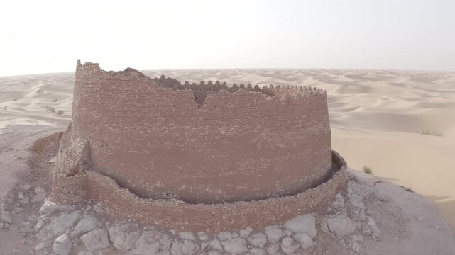Traditional mud architecture of Ksar Draa in Timimoun