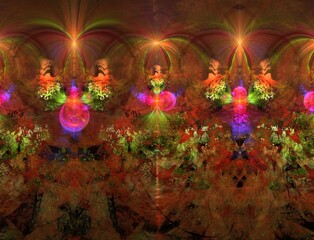 Fototapeta premium Imaginatory fractal abstract background Image
