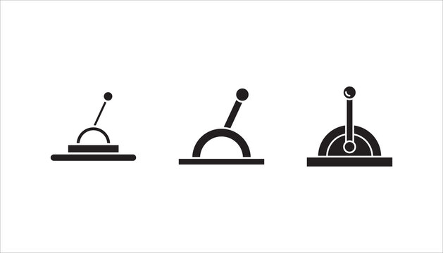 Lever icon vector isolated on white background, Lever transparent sign , sign and symbols in thin linear outline style