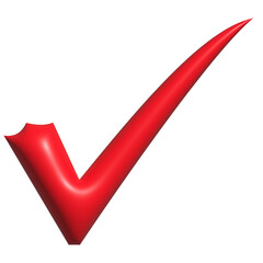 red check mark