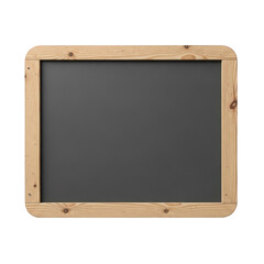 Obraz premium Blank blackboard with wooden frame isolated on white background