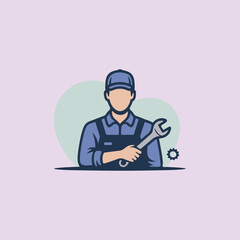 repair worker vector illustration