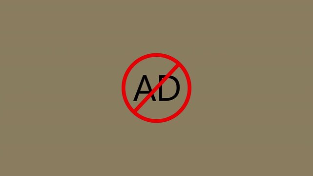 ad  not allowed  not allowed, . Lettering AND Logo Video, Luxury Ad Clothing Effects no ad crossed out mark color icon animation ad not allowed icon animation in transparent background in 4K animation