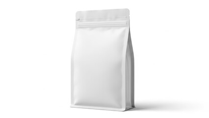 Blank white stand-up pouch