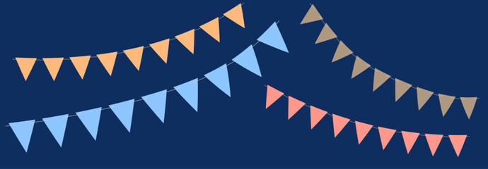 Holiday Garland of Flags.