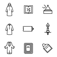 Religious Symbols and Traditional Items Set