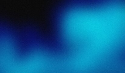 Fototapeta premium Vibrant cyan and dark blue gradient abstract background with subtle texture and light flares