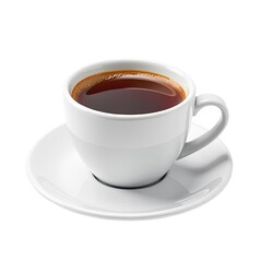 Fototapeta premium A cup of coffee served on a decorative saucer