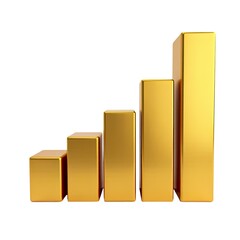 A simple and clean gold bar chart displayed on a white background, suitable for use in presentations or reports
