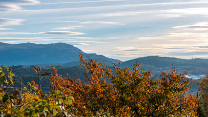 Landscape of the Sierra de Gredos mountains from Arenas de San Pedro
