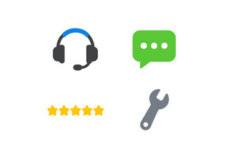 Support tools for service communication and customer feedback