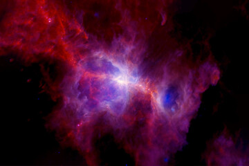 Beautiful, bright, cosmic nebula. Elements of this image furnished by NASA © Artsiom P
