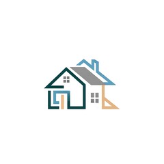 Fototapeta premium Modern house logo design template.