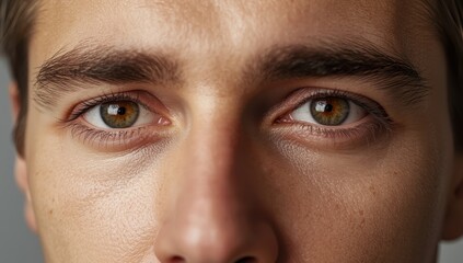 Close-up of a man's eyes