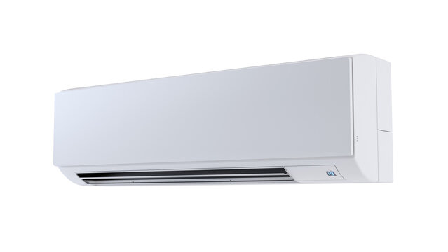 Air conditioner isolated on white, 3D illustration