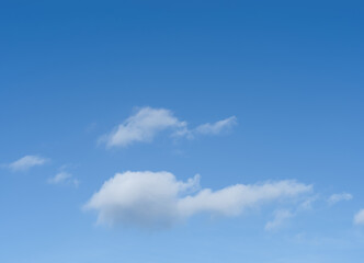 Sky Blue Background,White Cloud.Beautiful panorama landscape,bright light with fresh air in winter.Blue vivid and dramatic abstract clouds texture for Summer design.Spring nature with cloudy,sunlight