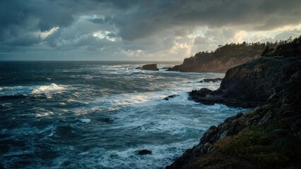 Obraz premium Dramatic Ocean Coastline