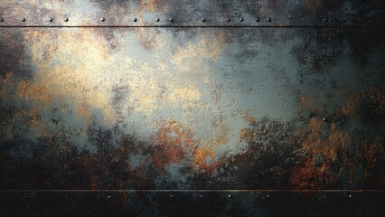 Grungy metal texture with rivets