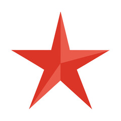 Fototapeta premium red star on white background