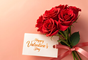 Red Rose for Happy Valentine&rsquo;s Day Celebration