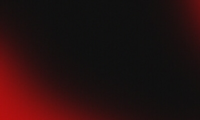 Fototapeta premium Abstract grainy background features a subtle gradient transition from deep black to an intense glowing red hue creating texture