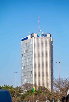 Brasilia, February 1, 2026. Central building of Banco de Brasilia, BRB. South banking sector, Banco do Brasil, Central Bank, Caixa Econ&ocirc;mica Federal.