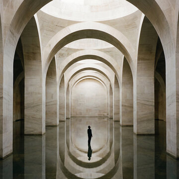 Micro arquitectura, surreal, realista, c&aacute;mara subterr&aacute;nea, cisterna monumental