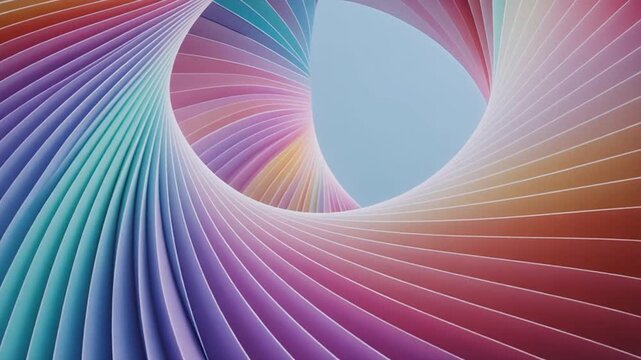 Multi layer pastel arcs glowing luminous curved pages cinematic surreal ethereal ambience cascading softly glowing futuristic abstract unique style