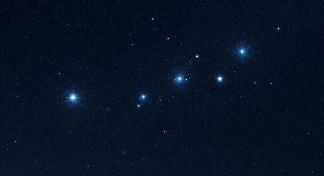 Ursa Major Constellation, Big Dipper, Night Sky Stars, Astronomy, Space Background