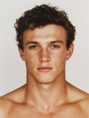 Naklejka premium Studio portrait of handsome man