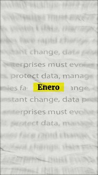 Enero text - Text news Headline Effect Match Cut