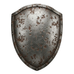 Rusty medieval shield for protection