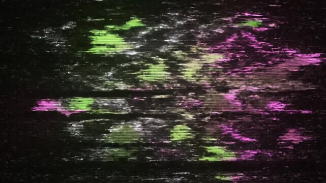 abstract geometric shapes glitch effect background