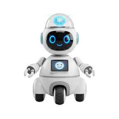 Fototapeta premium Cute AI Robot Character