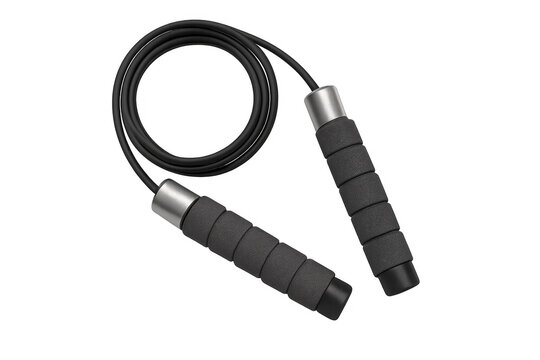 Jump rope for fitness workout with transparent background