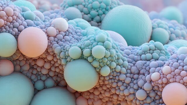 Abstract Bubbles in Gradient Shades