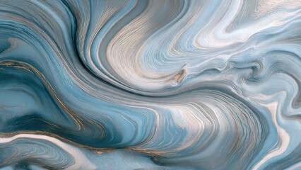 Fototapeta premium Abstract marble swirl in blue and gold