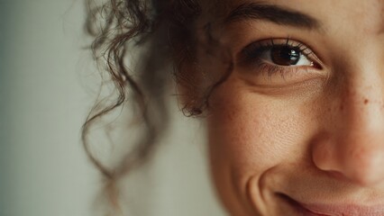 Fototapeta premium Close-up of a woman's face