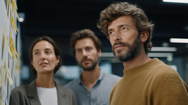 A project management hub showcases a diverse team working on quarterly strategies, utilizing digital tools to track progress, set milestones, and hold each other accountable for achieving