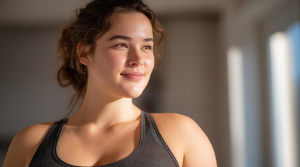 Fototapeta premium Fat reduction techniques are showcased through various lifestyle changes, highlighting exercises, balanced meals, and motivational support for achieving body goals and maintaining overall health.