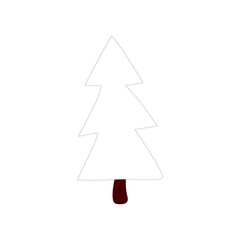 Obraz premium paper christmas tree