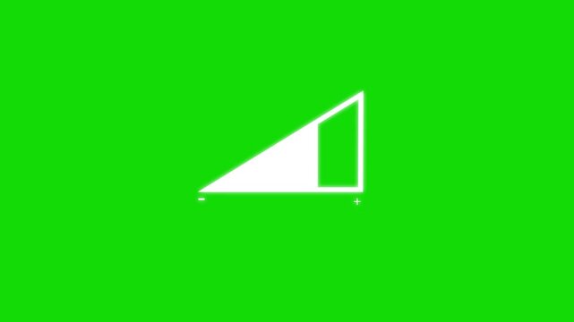 Volume up and down cycle animation. simple sound volume controller icon animation.