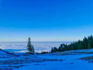 Abendstimmung Gipfel Kampenwand Bayern
